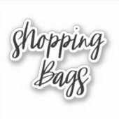 Shopping Bags Speichersticker Aufkleber (Vorderseite)