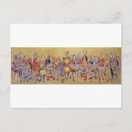 Shopping Cart Tango Lager der Küche Retro-Tanz Postkarte