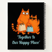 Shopping Day Cat Love Spiral Notebook Notizblock (Rückseite)