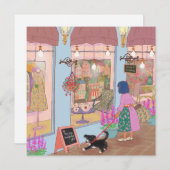 Shopping Day in LALATOWN Einladung (Vorne/Hinten)