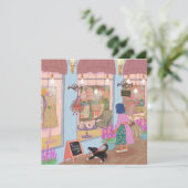 Shopping Day in LALATOWN Einladung (Stehend Vorderseite)