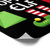 Shopping Elf Familie Matching Group Weihnachtsgesc Poster (Ecke)