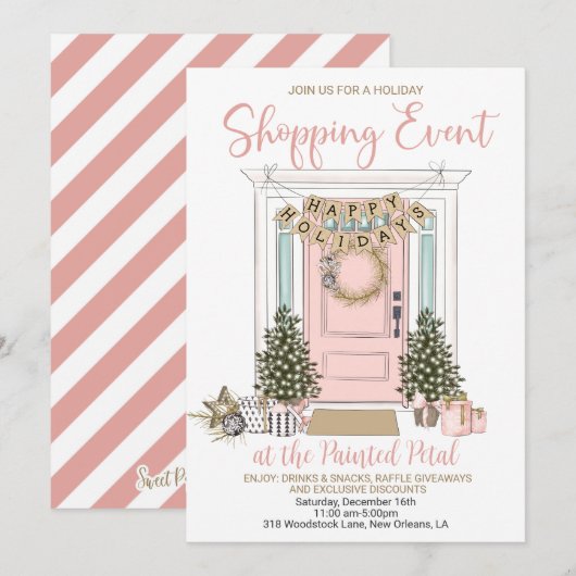 Shopping-Event Einladung (Vorne/Hinten)