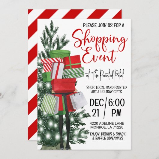 Shopping-Event Einladung (Vorne/Hinten)