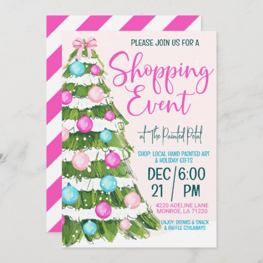 Shopping-Event Einladung (Vorne/Hinten)