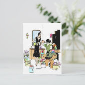 Shopping für Hüte Postkarte (Stehend Vorderseite)