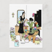 Shopping für Hüte Postkarte (Vorderseite)