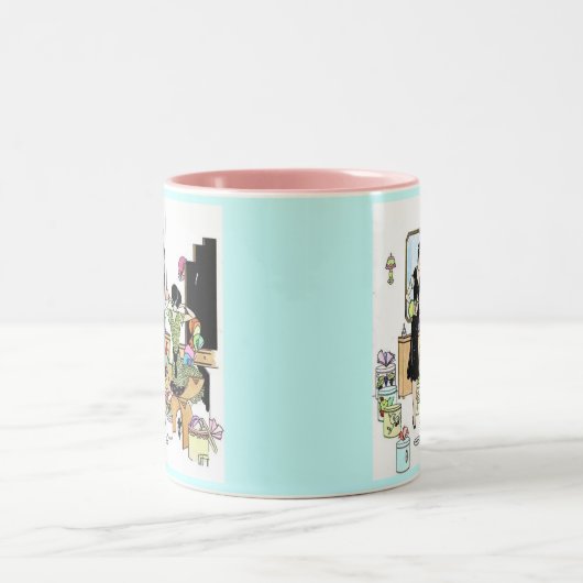 Shopping für Hüte Zweifarbige Tasse (Mittel)