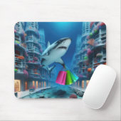 Shopping in einer Unterwasserstadt Mousepad (Mit Mouse)