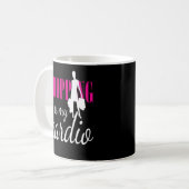 Shopping ist mein Cardio Graphic Print (v2) Kaffee Kaffeetasse (Vorderseite Links)