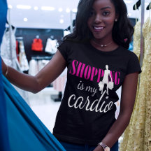 Shopping ist meine Cardio Graphic Print (v2)