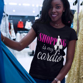 Shopping ist meine Cardio Graphic Print (v2) T-Shirt