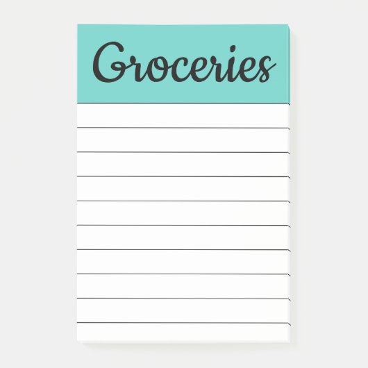 Shopping-Lebensmittelpost Es Notizen Geschenk (Vorderseite)