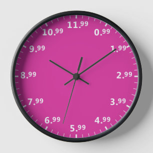 Shopping Lover Clock - Liebe zum Shopper Time Uhr