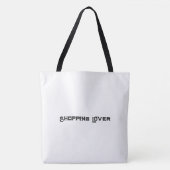 Shopping Lover Printed Name Große Shopping-Bags Tasche (Vorderseite)
