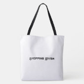 Shopping Lover Printed Name Große Shopping-Bags Tasche (Rückseite)