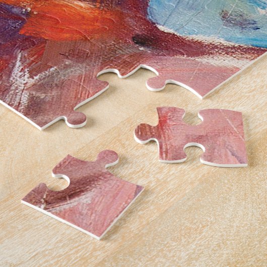 Shopping mit Red House von Edvard Munch Puzzle (Seite)