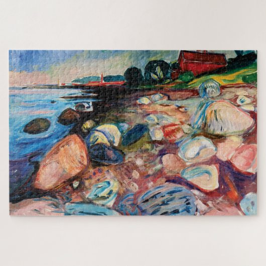 Shopping mit Red House von Edvard Munch Puzzle (Horizontal)