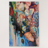 Shopping mit Red House von Edvard Munch Puzzle (Vertikal)