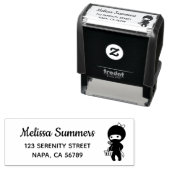 Shopping Ninja Girl Address Permastempel (Beispiel)