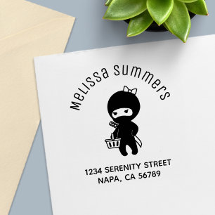 Shopping Ninja Girl Arch Adresse Permastempel