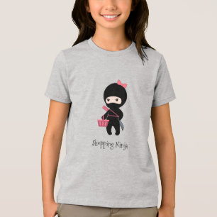 Shopping Ninja Girl Tri-Blend Shirt