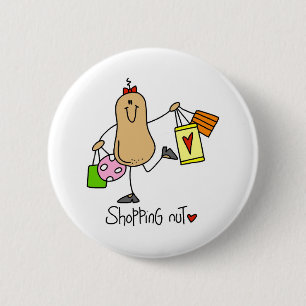 Shopping Nut T-Shirts und Geschenke Button