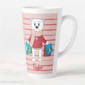 Shopping-Polar-Bärenurlaub Latte Tasse (Rechts)