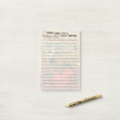 Shopping-Post-it®-Notizen Post-it Klebezettel (Auf Schreibtisch)