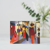 Shopping Postkarte: Mode Shop by Macke Postkarte (Stehend Vorderseite)