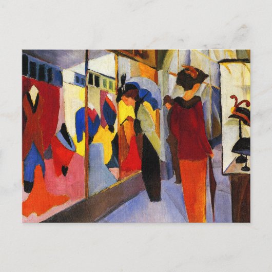 Shopping Postkarte: Mode Shop by Macke Postkarte (Vorderseite)