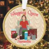 Shopping Queen Acrylic Ornament
