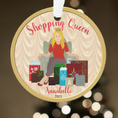 Shopping Queen Acrylic Ornament
