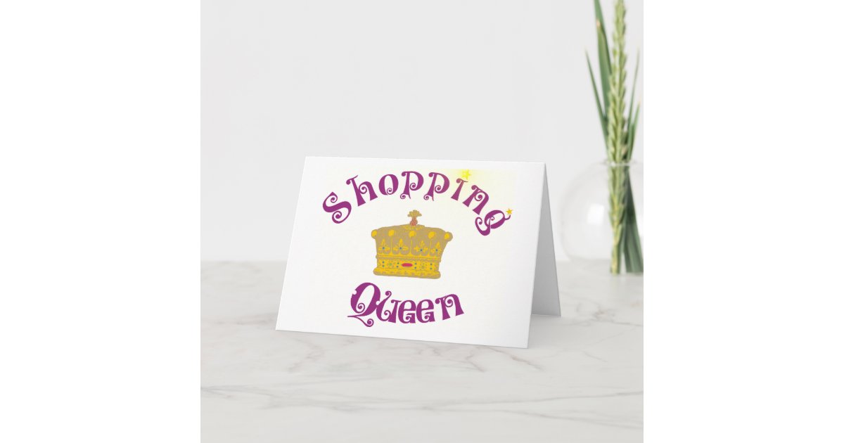 shopping Queen Karte | Zazzle.de