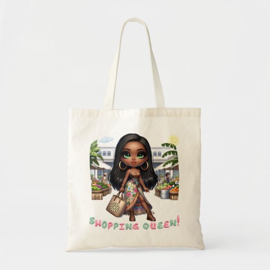 Shopping Queen Tote Bag! Tragetasche (Vorne)