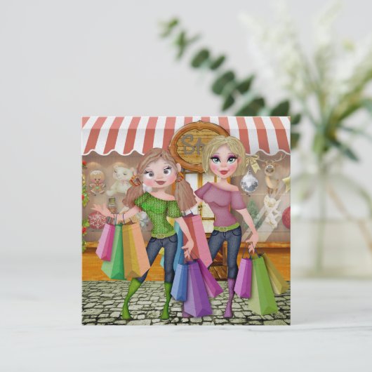 Shopping:Save the Date" - SRF Save The Date (Stehend Vorderseite)