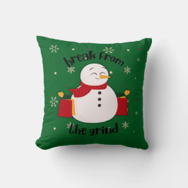 Shopping Snowman BFTG Kissen