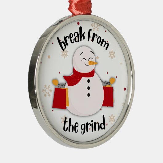 Shopping Snowman BFTG Ornament (Rechts)