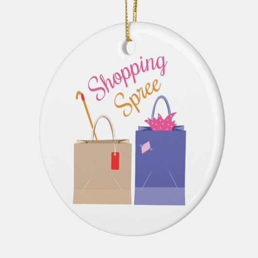 Shopping spree keramikornament (Links)