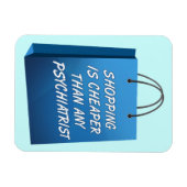 Shopping Therapy Funny Premium Flexi Magnet (Horizontal)