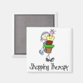 Shopping Therapy Magnet (Vorderseite/Rückseite)