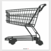 Shopping Trolley Aufkleber (Blatt)