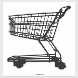 Shopping Trolley Aufkleber