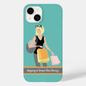 Shopping vs Therapy Phone Case (Rückseite)