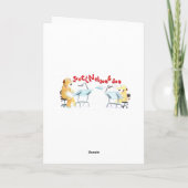 Shopping zum Geburtstagsessen. Karte (Rückseite)