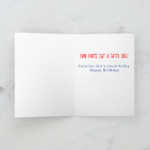 Shopping zum Geburtstagsessen. Karte (Innenseite)