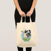 Shoppingtasche mit blauem Merle Corgi ! Tragetasche (Vorderseite (Produkt))