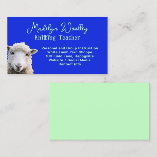 Shops für Faserplatten aus Spinnfasern Visitenkarte (Vorne/Hinten)