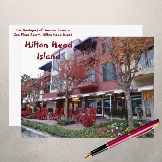 Shops Town Sea Pines Hilton Head Island Postkarte