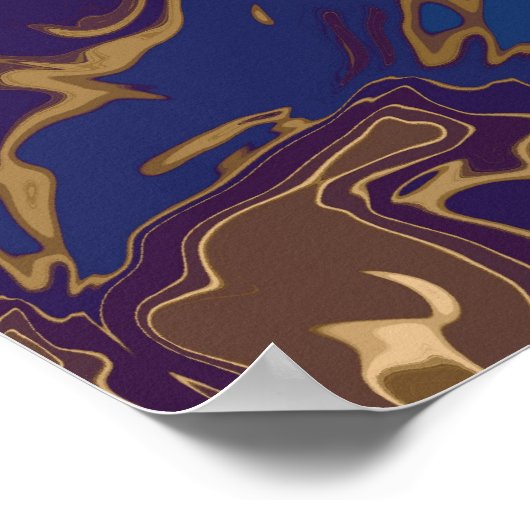 Shore Abstrakt Art Poster (Ecke)